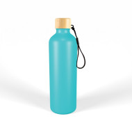 Gelato Aluminium Drink Bottle with Bamboo Lid 