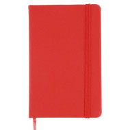 Notebook With Elastic Closure/Expandable Pocket 