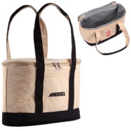 Insulated Cotton Lunch Tote