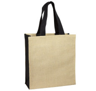 Jute Panelled Carry-All 