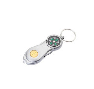 Keyring compass with LED light 