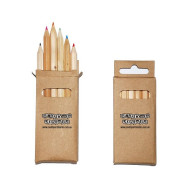 Kids Coloured Pencils in Cardboard Box