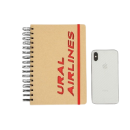 Kraft Paper Cover Spiral Notebook