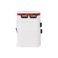 Light-Up Universal Plug Travel Adapter with USB 