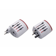 Light-Up Universal Plug Travel Adapter with USB 