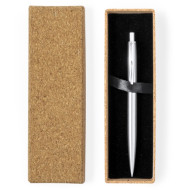 Lukonen Recycled Stainless-Steel Pen in a Cork Presentation Box 