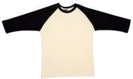 Raglan 3/4 Sleeve Cotton 