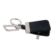 Meter Keyring With Zippered Coin Holder