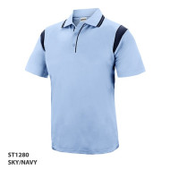 Polo Shirt With Contrast Design 