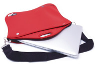Neoprene Laptop Sleeve With Zipper, Carry Handle & Strap 
