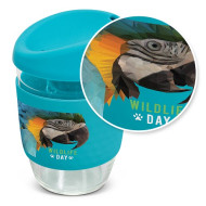 350ml Reusable Glass Coffee Cup 