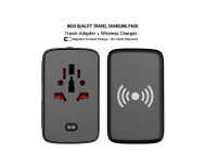 Travel Adaptor with Wireless Charger 