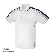 Polo Shirt With Contrast Stripe Design On Shoulders 