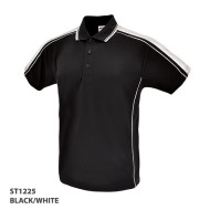Polo Shirt With Contrast Stripe Design On Shoulders 