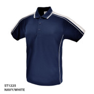 Polo Shirt With Contrast Stripe Design On Shoulders 