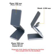 Premium 3 in 1 Foldable Wireless Charger Stand 