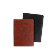 RFID PU Leather Passport Holder