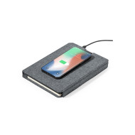 RPET Notebook with Wireless Charger 