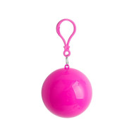 Rain Poncho Ball Keychain 