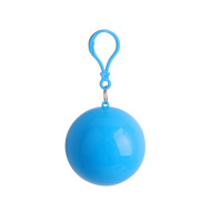 Rain Poncho Ball Keychain 