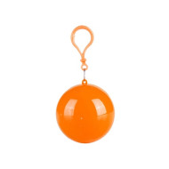 Rain Poncho Ball Keychain 