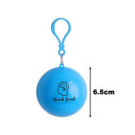 Rain Poncho Ball Keychain 
