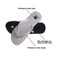 Rubber Talking Footprint Thongs 