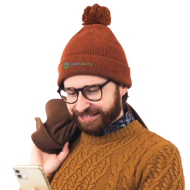 Solid Color Embroidered Acrylic Beanie 