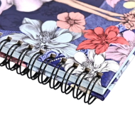 Spiral Notebook Diary Leather Closure 