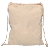 Squiggle Calico Drawstring Bag with Crayon Set 