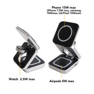 Standard 3 in 1 Foldable Wireless Charger 