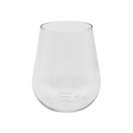 Stemless Shatterproof White Wine Glass 