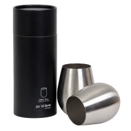 Stemless Stainless Steel Wine Glass Set 