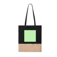 Suelva 100% Cotton and Jute Tote Bag 