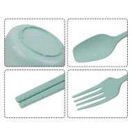 6 Pieces Wheat Straw Tableware Set 