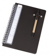 A5 Notebook with Pen and Scale Ruler