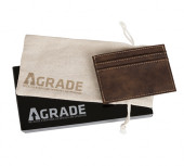 AGRADE Sueded Leatherette Card Wallet 