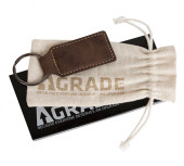 AGRADE Sueded Leatherette Key Tag 