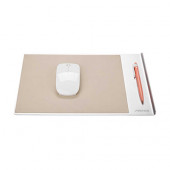 Aluminium with PU Leather Mousepad 