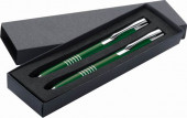 Aluminium writing set Green