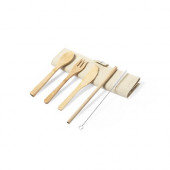 Bamboo Canvas Cutlery Set