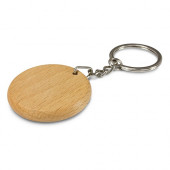 Beech Wood Key Ring – Round 