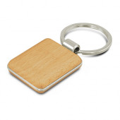 Beech Wood Key Ring – Square 