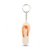 Bicolour Slipper Shape Keyring 