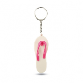 Bicolour Slipper Shape Keyring 