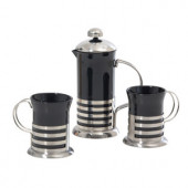 Black Ceramic Mug &amp; Plunger Set