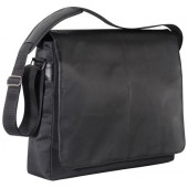 Black Laptop Bag With PU Flap