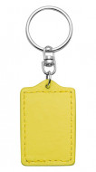 Bonded Leather Metal Keyring 