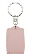 Bonded Leather Metal Keyring 