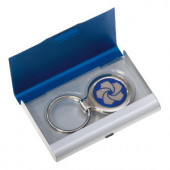 Business Card Holder With Keyring